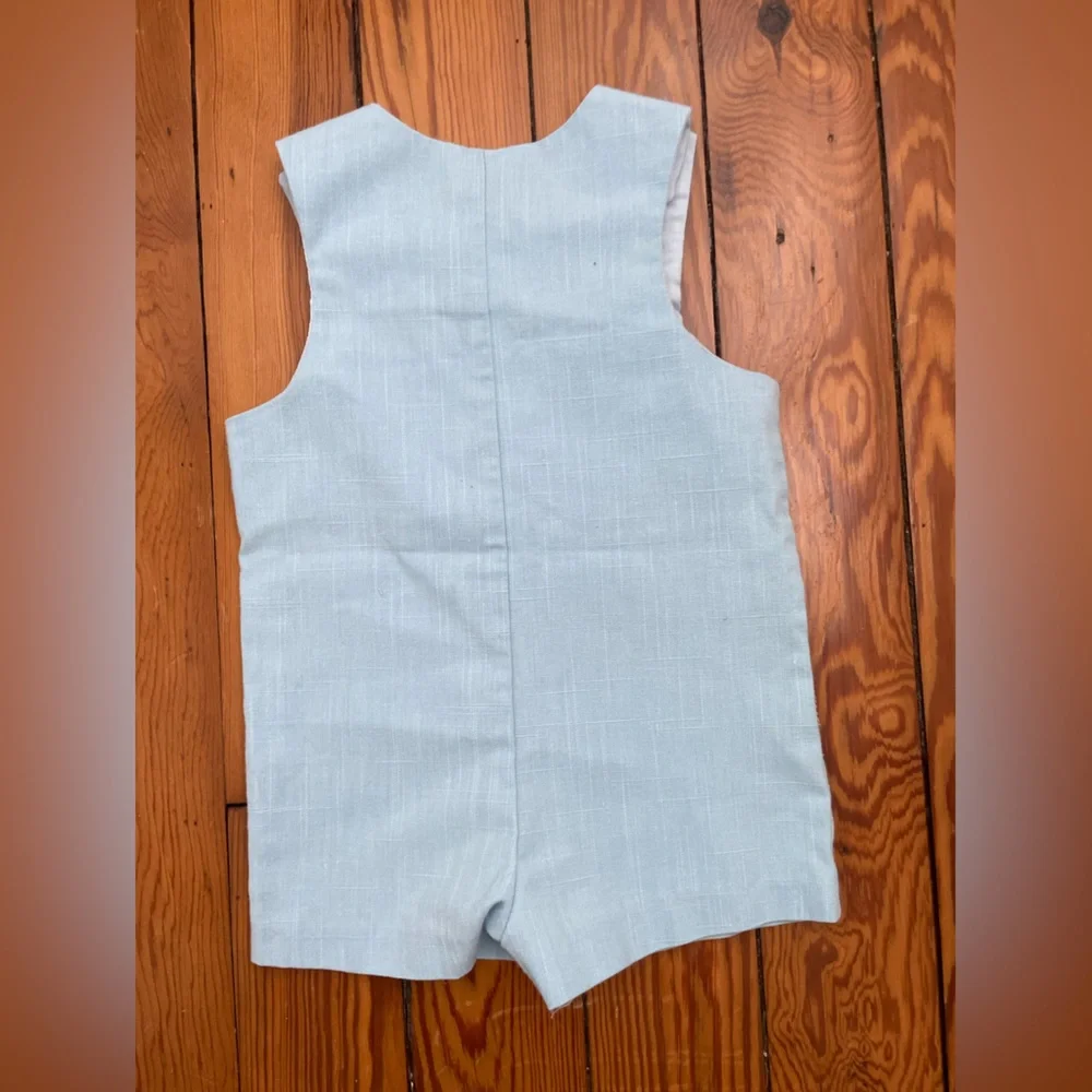 Vintage 1986 Walt Disney Embroidered Bunny Toddler Boy John John Size M - Picture 4 of 6